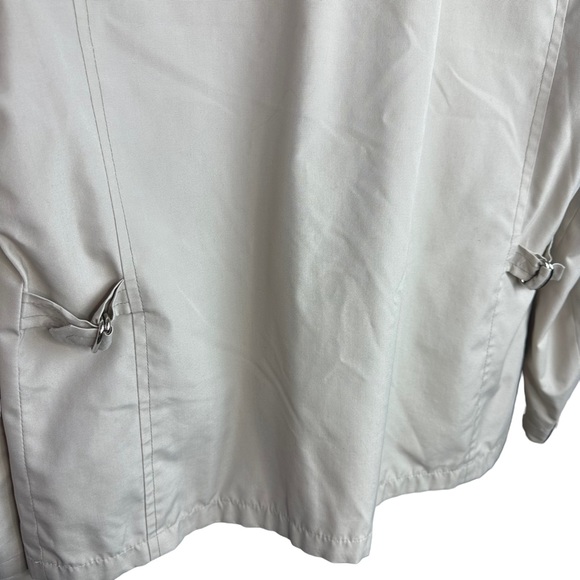 London Fog Vintage Cream Zip Jacket Blazer with Pockets size 40 Reg - Medium - Picture 6 of 11